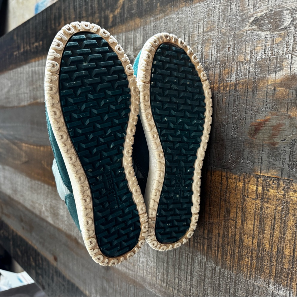LL Bean Mountain Classic Quilted Ankle Boot Aqua and Turquoise Size 7 - Picture 7 of 9